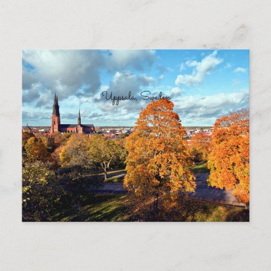 Landschap Uppsala, Zweden Briefkaart (Voorkant)