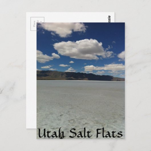 Landschap Utah Salt Flats Briefkaart (Voorkant / Achterkant)