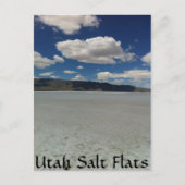 Landschap Utah Salt Flats Briefkaart (Voorkant)