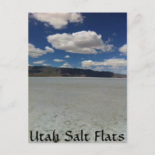 Landschap Utah Salt Flats Briefkaart (Voorkant)