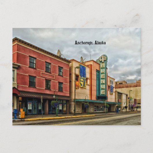 Landschap van Anchorage Briefkaart