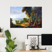 Landschap van Asher B Durand 1850 Poster (Thuiskantoor)