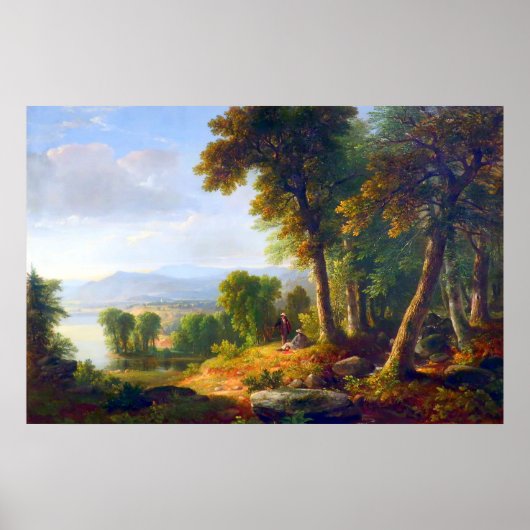 Landschap van Asher B Durand 1850 Poster (Voorkant)