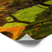 Landschap van Bretagne door Paul Gauguin Poster (Hoek)