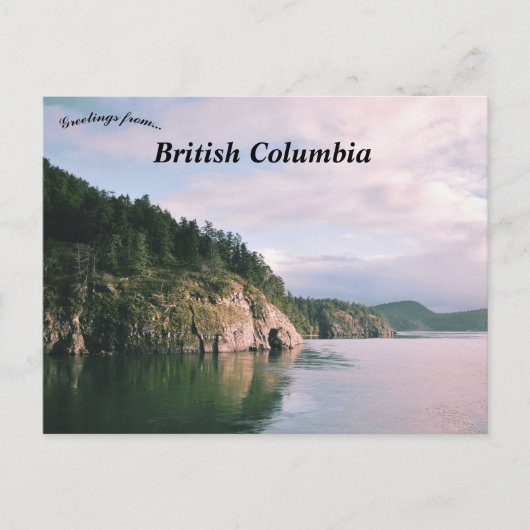 Landschap van Brits-Columbia Canada Briefkaart (Voorkant)