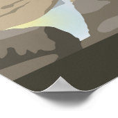 Landschap van Bude Cornwall Poster (Hoek)