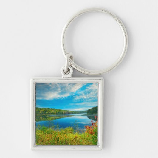 Landschap van Costello Lake Sleutelhanger (Voorkant)