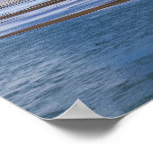 Landschap van de Brahmaputra rivier en bergen - Ti Poster (Hoek)