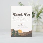 Landschap van de Grote Bassin-woestijn Bedankkaart (Staand voorkant)