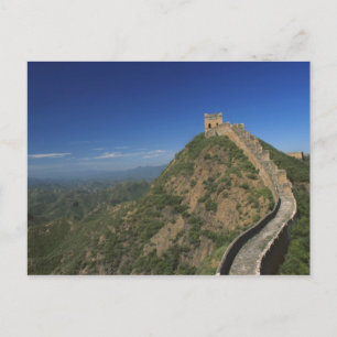 Landschap van de Grote Muur, China Briefkaart