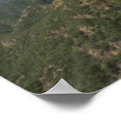 Landschap van de Grote Muur, China Poster (Hoek)