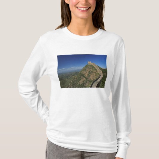 Landschap van de Grote Muur, China T-shirt (Voorkant)