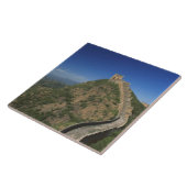 Landschap van de Grote Muur, China Tegeltje (Zijkant)