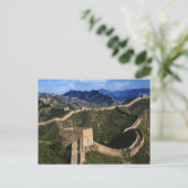 Landschap van de Grote Muur, Jinshanling, China Briefkaart (Staand voorkant)