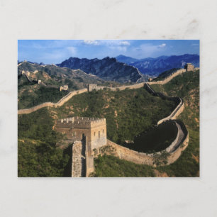 Landschap van de Grote Muur, Jinshanling, China Briefkaart
