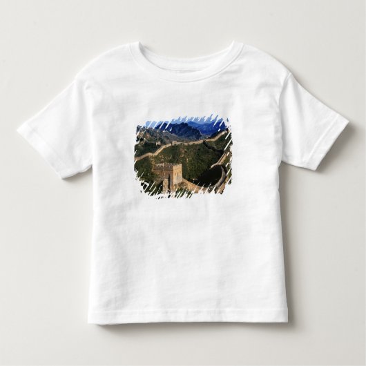 Landschap van de Grote Muur, Jinshanling, China Kinder Shirts (Voorkant)