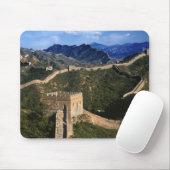 Landschap van de Grote Muur, Jinshanling, China Muismat (Met muis)