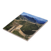 Landschap van de Grote Muur, Jinshanling, China Tegeltje (Zijkant)