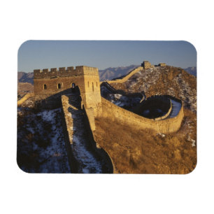 Landschap van de Grote Muur onder zonsondergang, C Magneet
