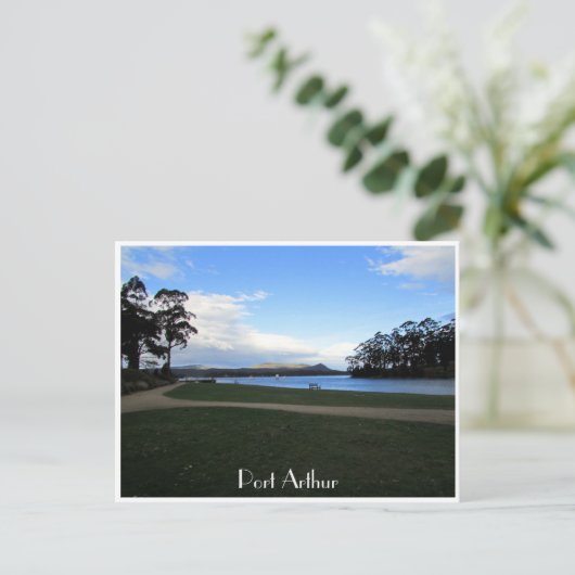 landschap van de havenarthur briefkaart (Staand voorkant)