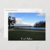 landschap van de havenarthur briefkaart (Voorkant / Achterkant)