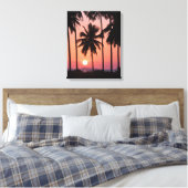 Landschap van de kokospalm canvas afdruk (Insitu (Slaapkamer))