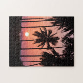 Landschap van de kokospalm legpuzzel (Horizontaal)