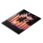 Landschap van de kokospalm notitieboek (Linkerzijde)