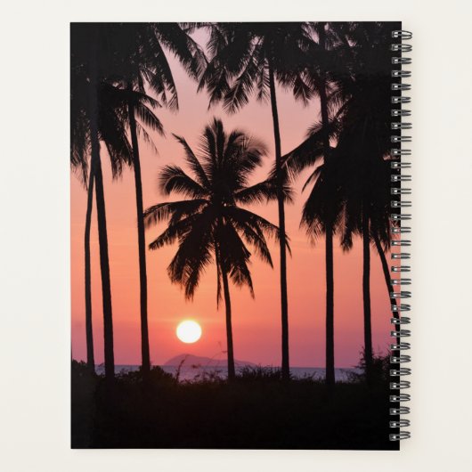 Landschap van de kokospalm planner (Achterkant)