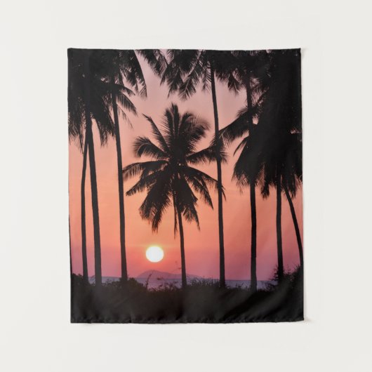 Landschap van de kokospalm wandkleed (Voorkant)