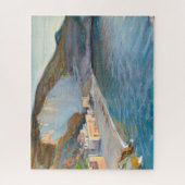 Landschap van de kust van Napels, M. Enckell Legpuzzel (Verticaal)