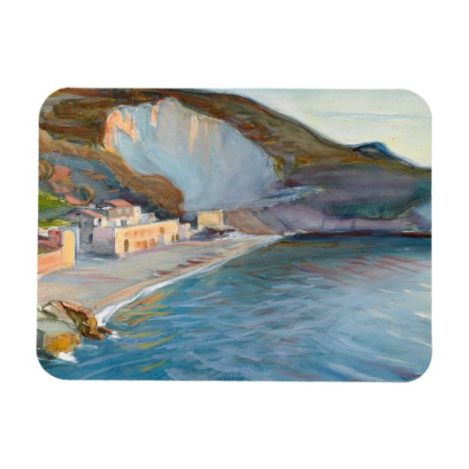Landschap van de kust van Napels, M. Enckell Magneet (Horizontaal)