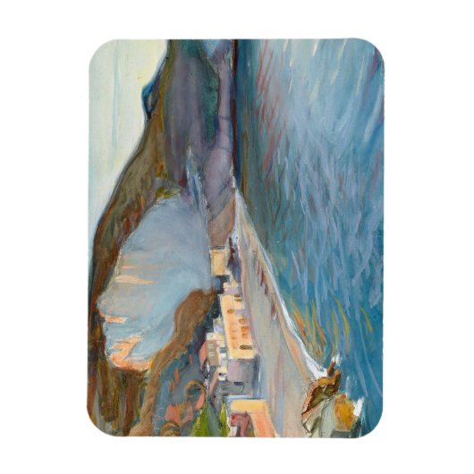 Landschap van de kust van Napels, M. Enckell Magneet (Verticaal)