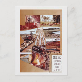 Landschap van de landbouwwoestijn van Arizona midd Feestdagenkaart