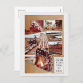 Landschap van de landbouwwoestijn van Arizona midd Feestdagenkaart (Voorkant / Achterkant)