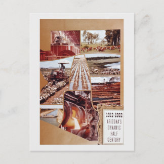 Landschap van de landbouwwoestijn van Arizona midd Feestdagenkaart