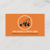 Landschap van de Lawn Service Visitekaartje (Achterkant)