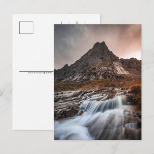 Landschap van de Lofoten-eilanden Feestdagenkaart