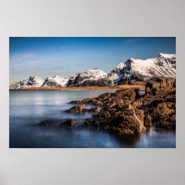 Landschap van de Lofoten-eilanden Poster