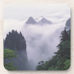 Landschap van de Mt. Huangshan (Gele Berg) in Drankjes Onderzetter