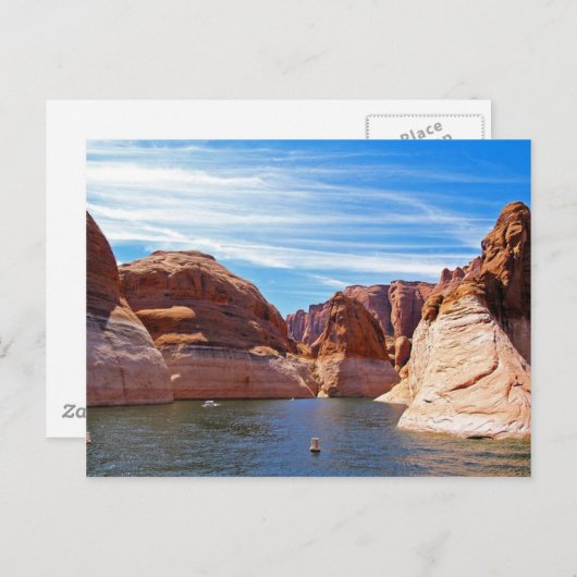 Landschap van de Powell Page Arizona Briefkaart (Voorkant / Achterkant)