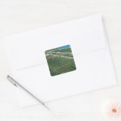 Landschap van de rijstterrassen in de bergen, 3 vierkante sticker (Envelop)
