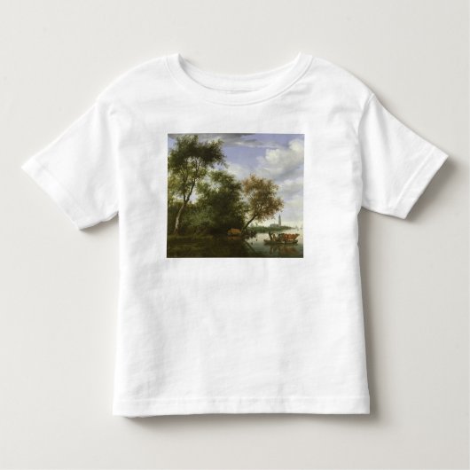 Landschap van de rivier kinder shirts (Voorkant)