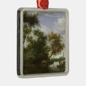 Landschap van de rivier metalen ornament (Rechts)