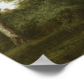 Landschap van de rivier poster (Hoek)