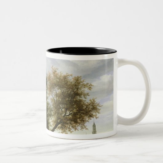 Landschap van de rivier tweekleurige koffiemok (Rechts)