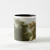 Landschap van de rivier tweekleurige koffiemok (Center)