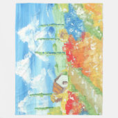 Landschap van de uitgestrektheid van Toscane Fleece Deken (Voorkant)