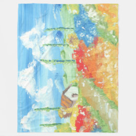 Landschap van de uitgestrektheid van Toscane Fleece Deken