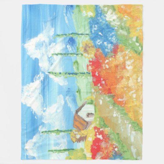 Landschap van de uitgestrektheid van Toscane Fleece Deken (Voorkant)